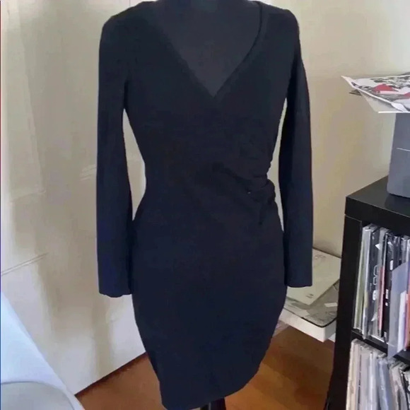 Boston proper silk blend rouched sweater dress XS - Picture 1 of 7